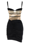 drapped mini dress dress