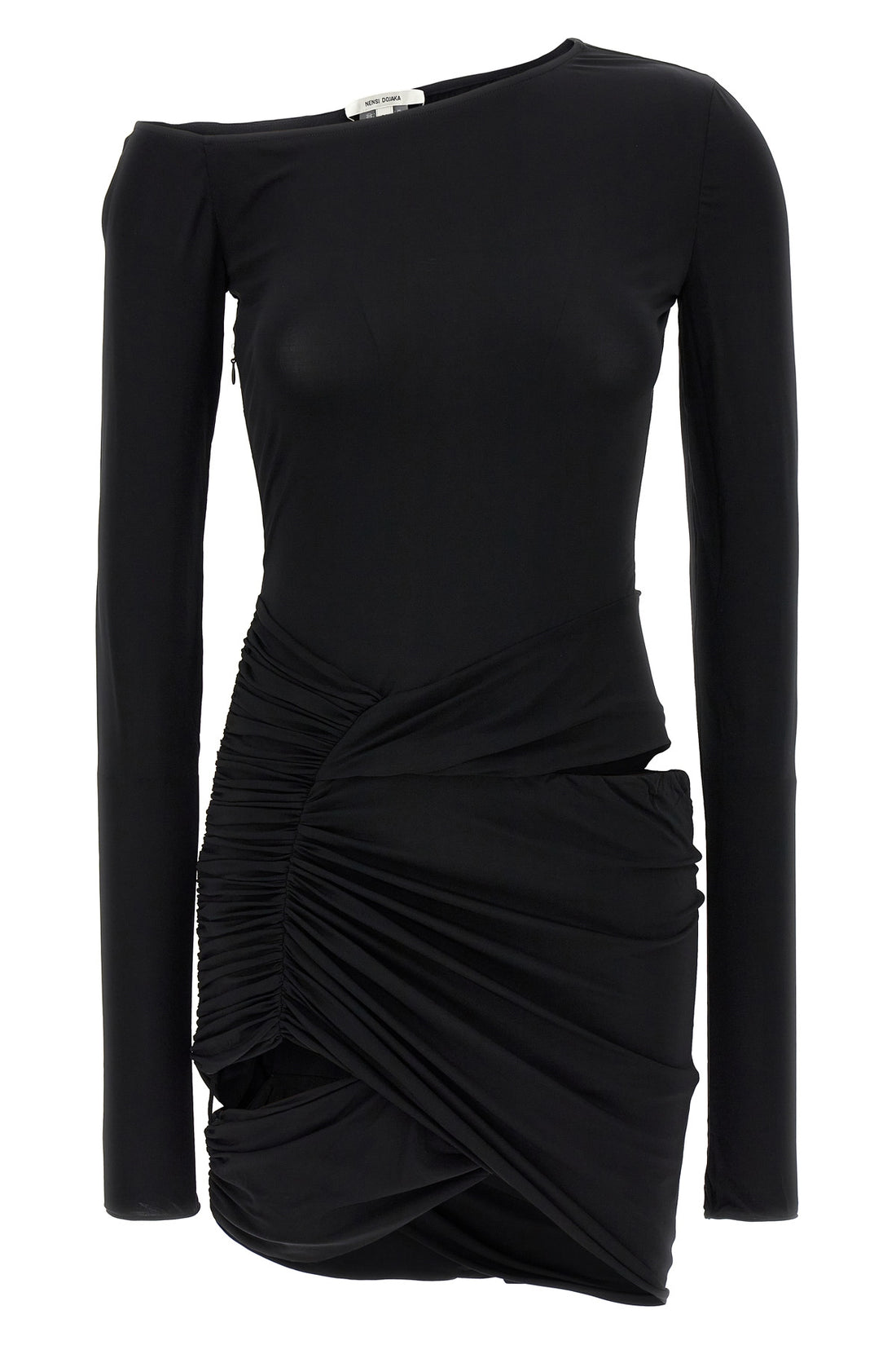 NENSI DOJAKA M asymmetrical stretch fabric dress