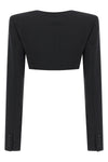 cleo bolero crop blazer in wool blend