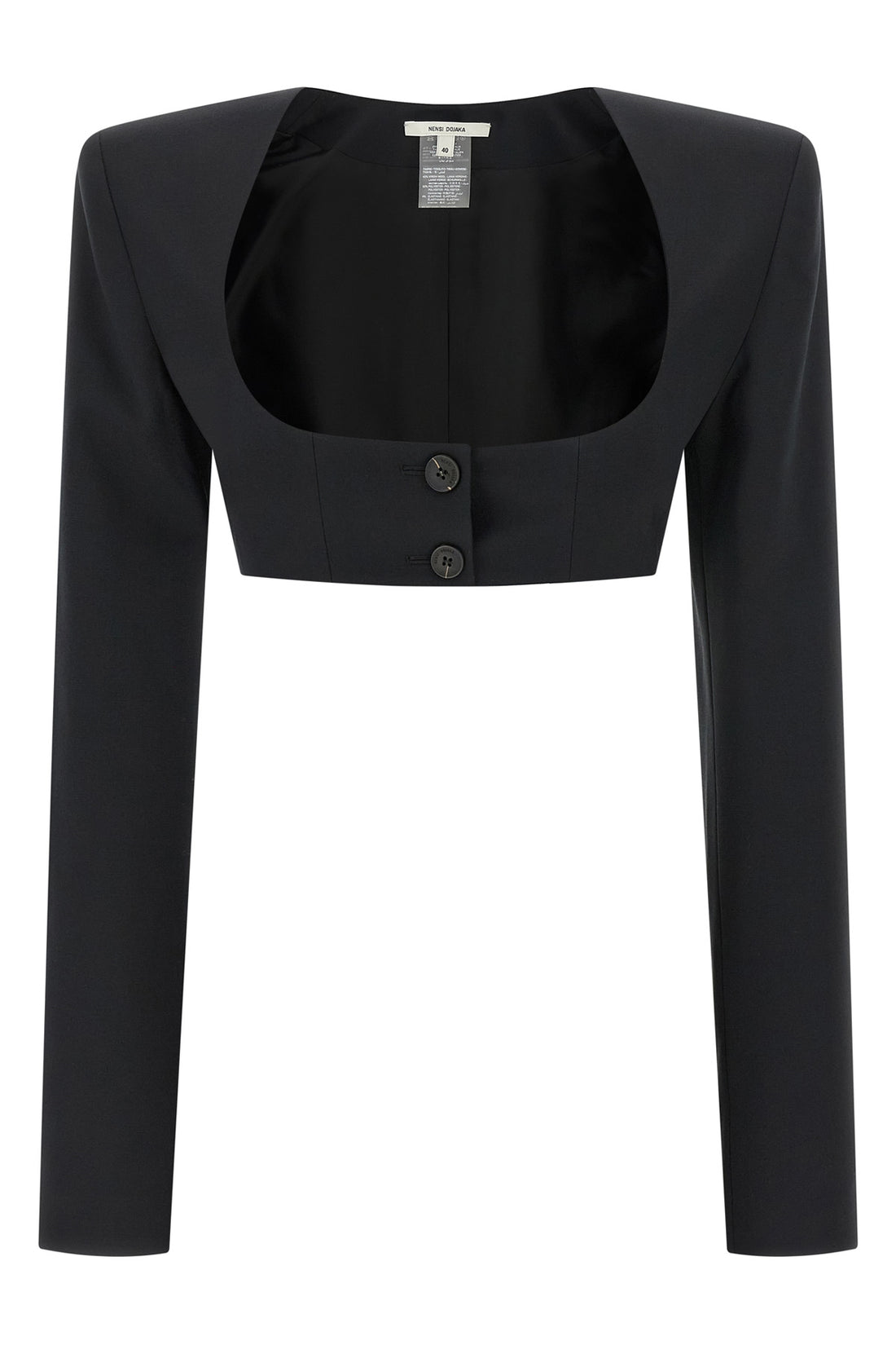 NENSI DOJAKA S cleo bolero crop blazer in wool blend