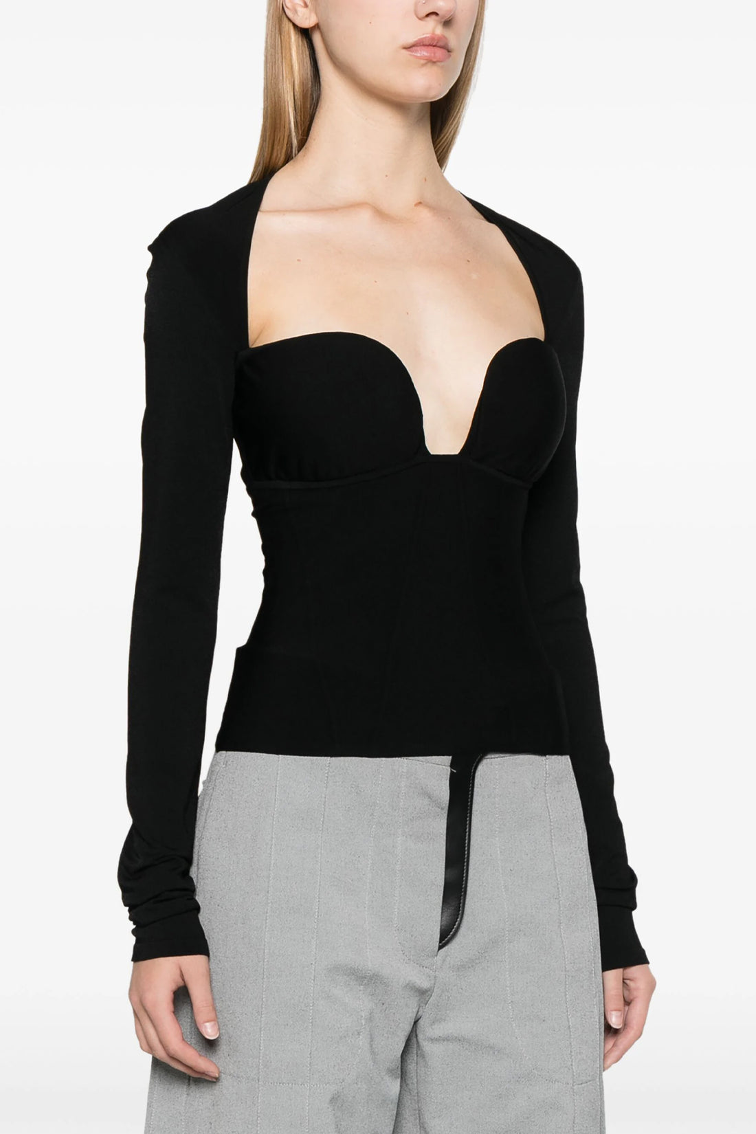 NENSI DOJAKA L bustier stretch knit top
