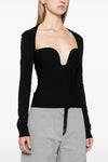bustier stretch knit top