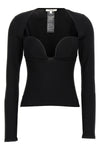 bustier stretch knit top