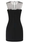 sleeveless stretch viscose minidress