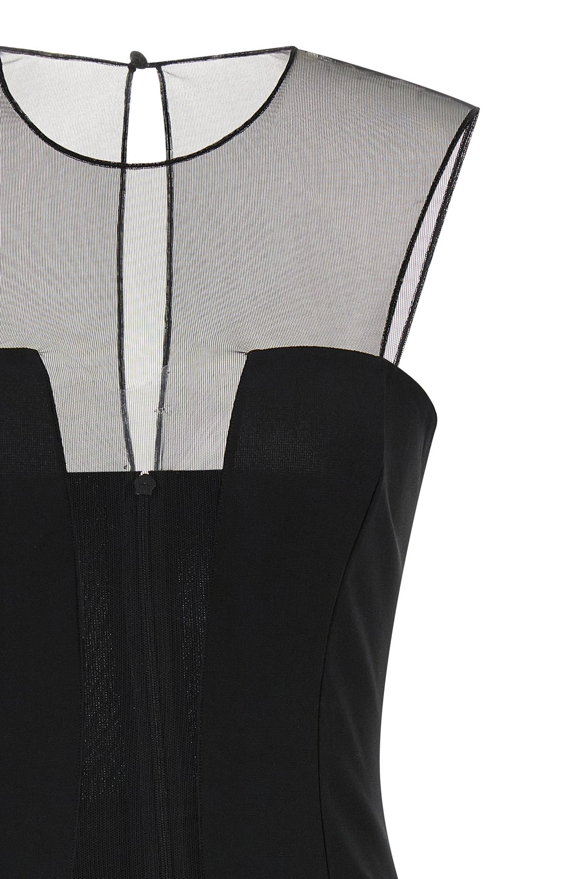 sleeveless stretch viscose minidress