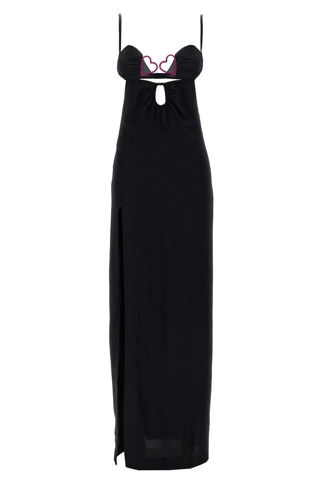 NENSI DOJAKA M heart bra stretch viscose long dress