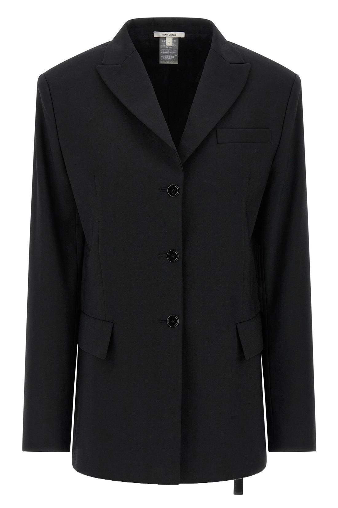 NENSI DOJAKA 44 single-breasted wool blend blazer