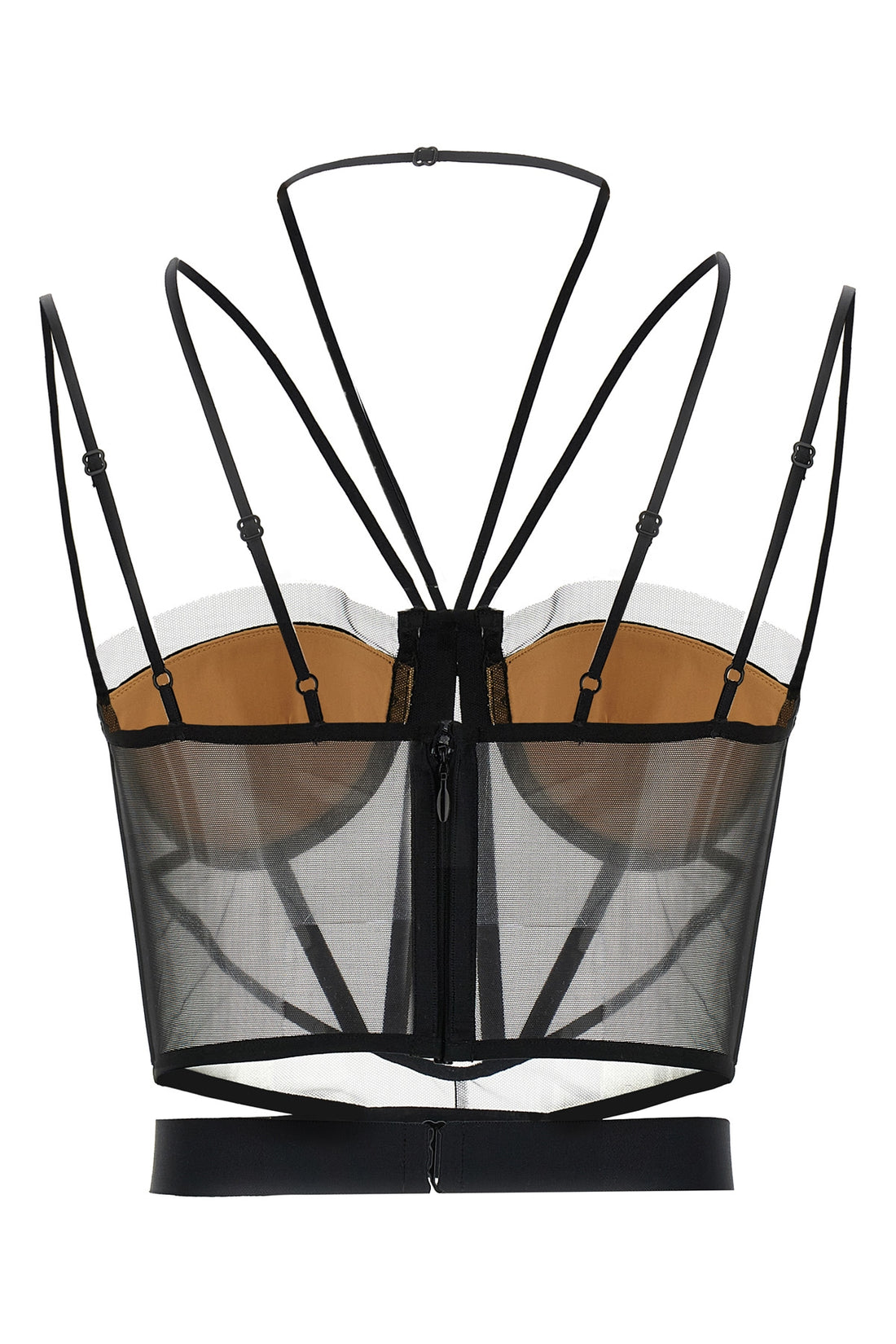 NENSI DOJAKA 38 sheer corset corset tulle top