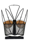sheer corset corset tulle top