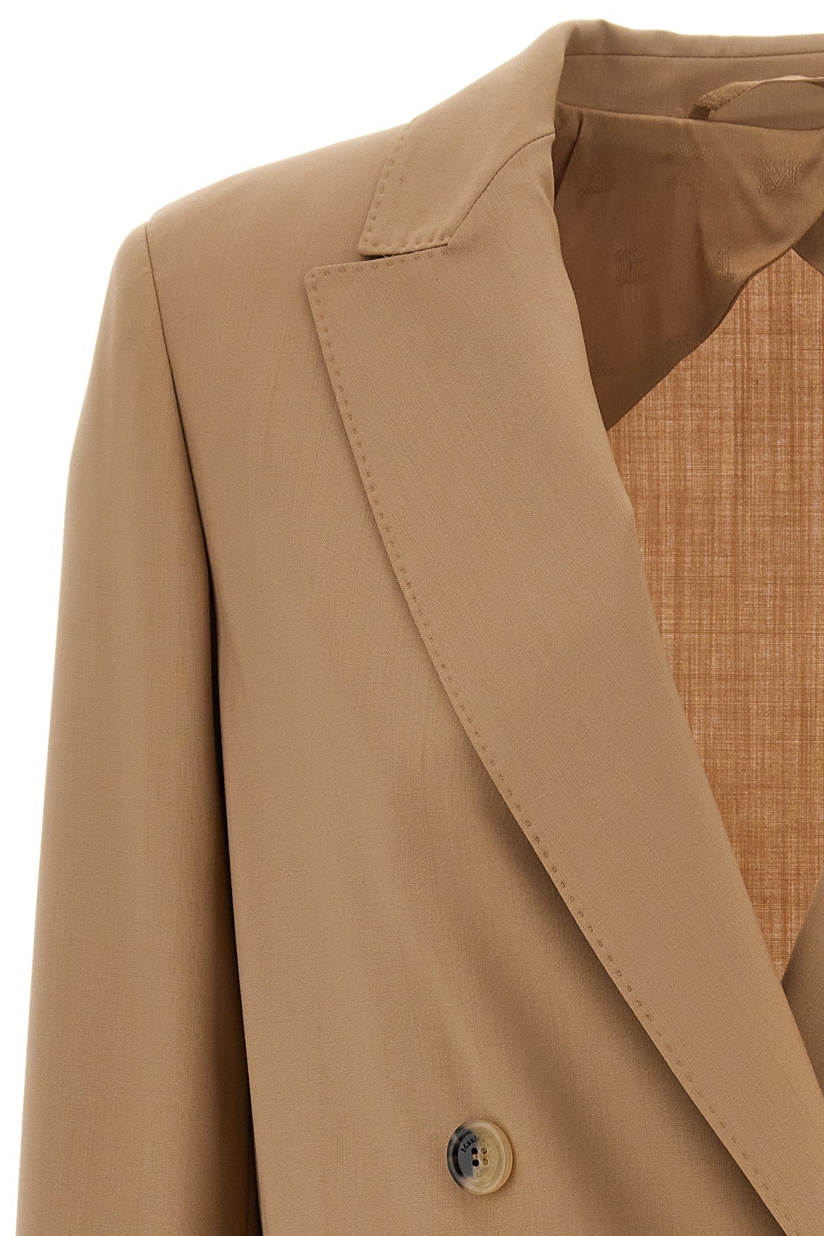 nebbie double-breasted wool blazer