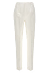 netto trousers in heavy bonded satin