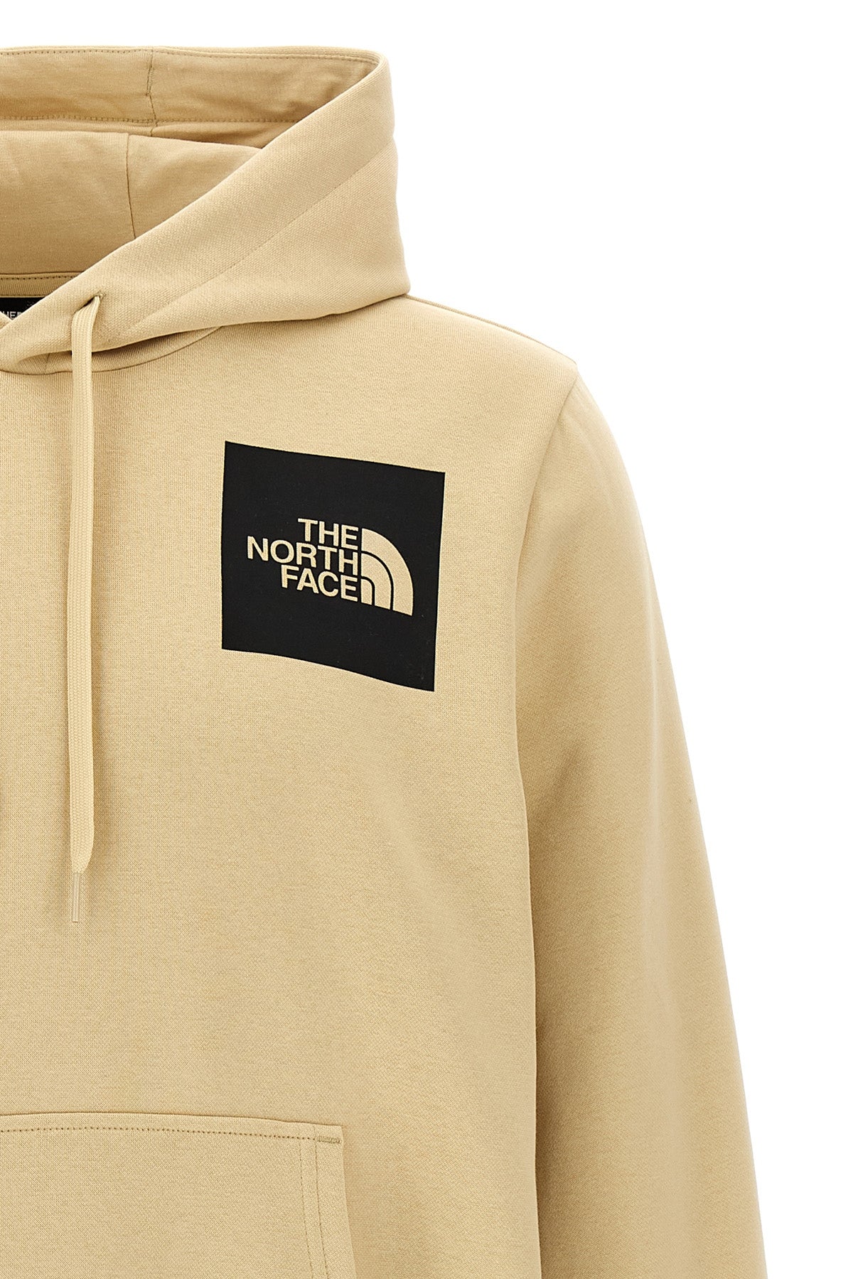 fine hoodie in fleece cotton blend