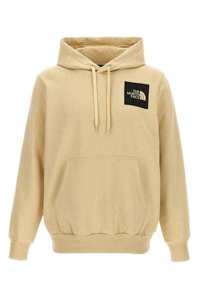 fine hoodie in fleece cotton blend
