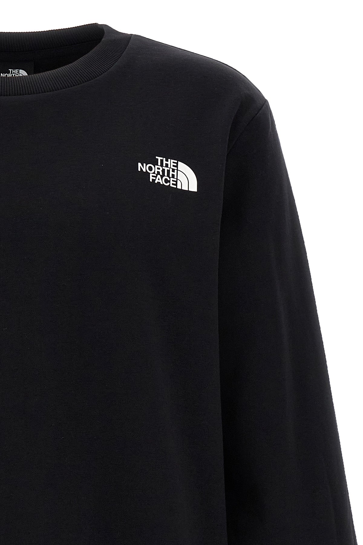 simple dome crew fleece cotton sweatshirt