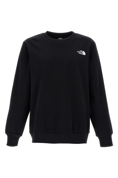 simple dome crew fleece cotton sweatshirt