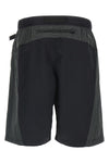 nse bermuda shorts in wrinkled effect technical fabric