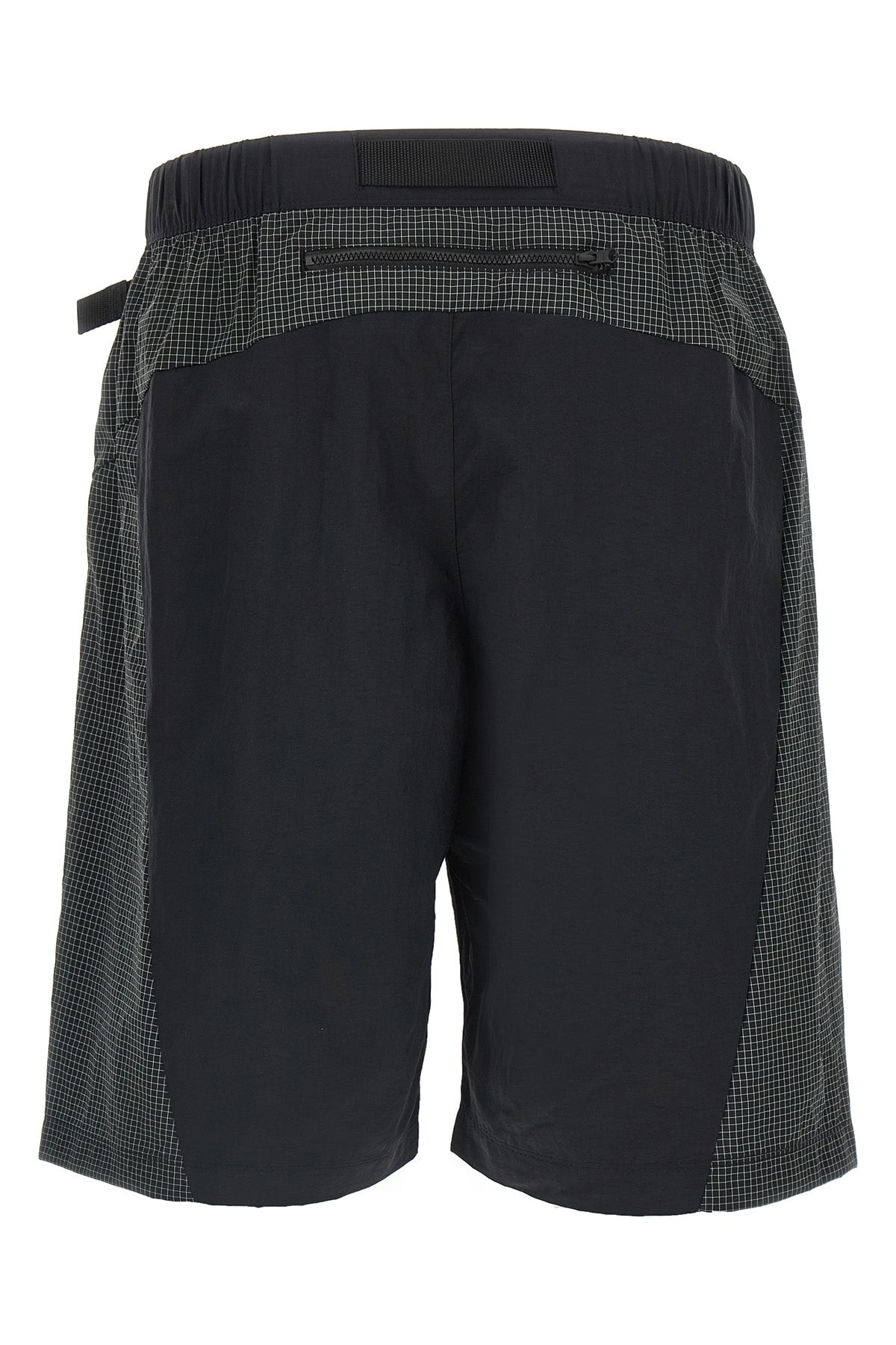 nse bermuda shorts in wrinkled effect technical fabric