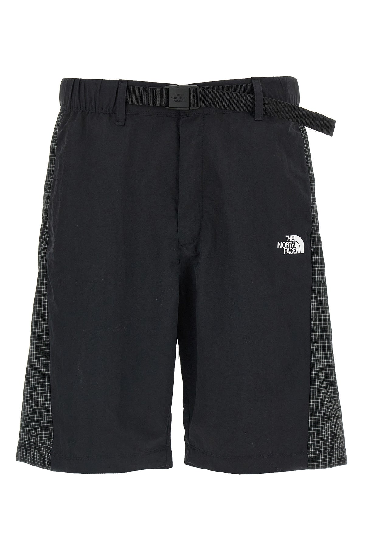 nse bermuda shorts in wrinkled effect technical fabric