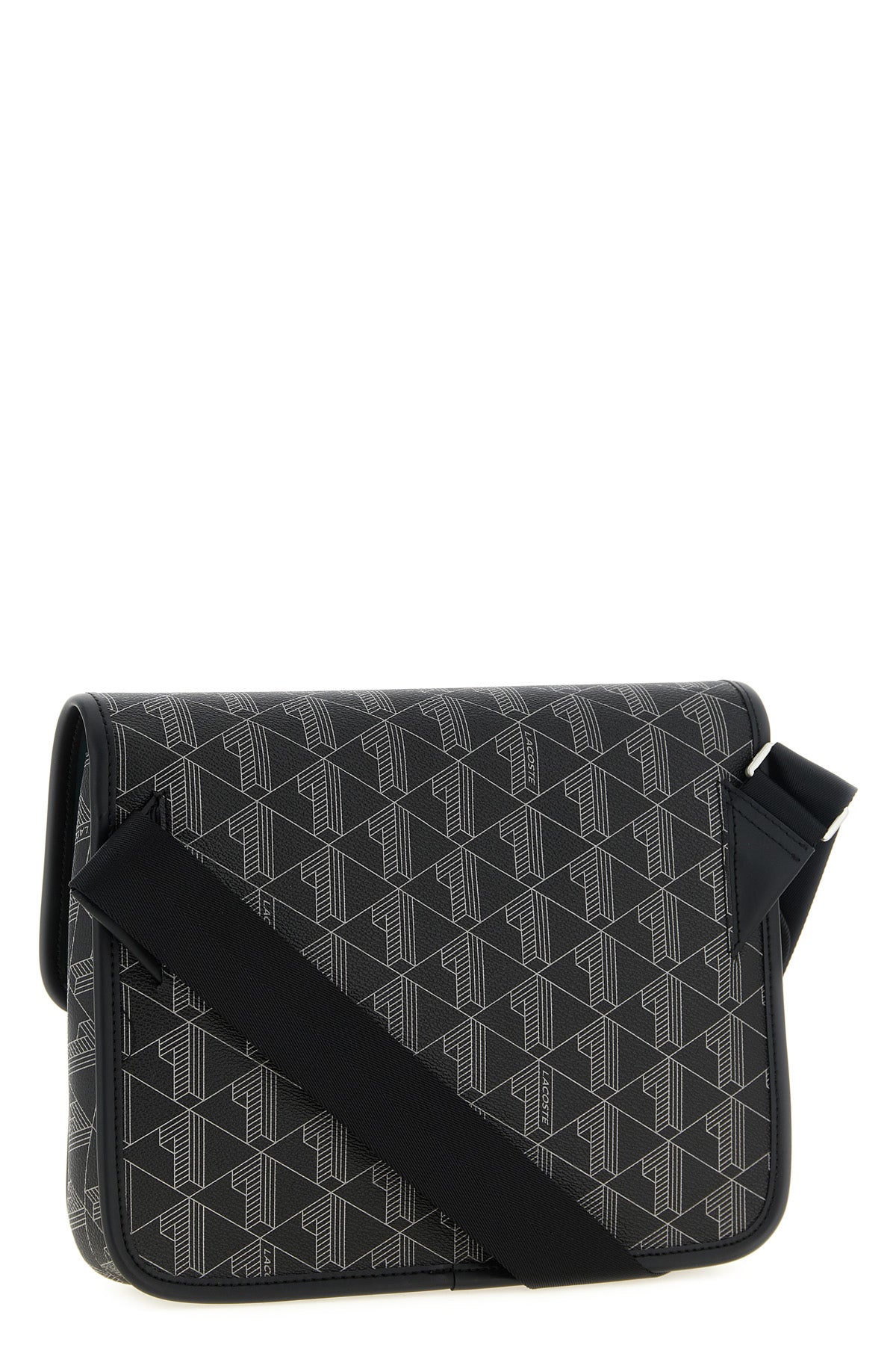 the lacoste the blend large messenger bag defines a rigorous aesthetic through