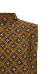 all-over tie-print silk twill top