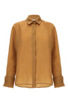 nola satin silk triple organza shirt