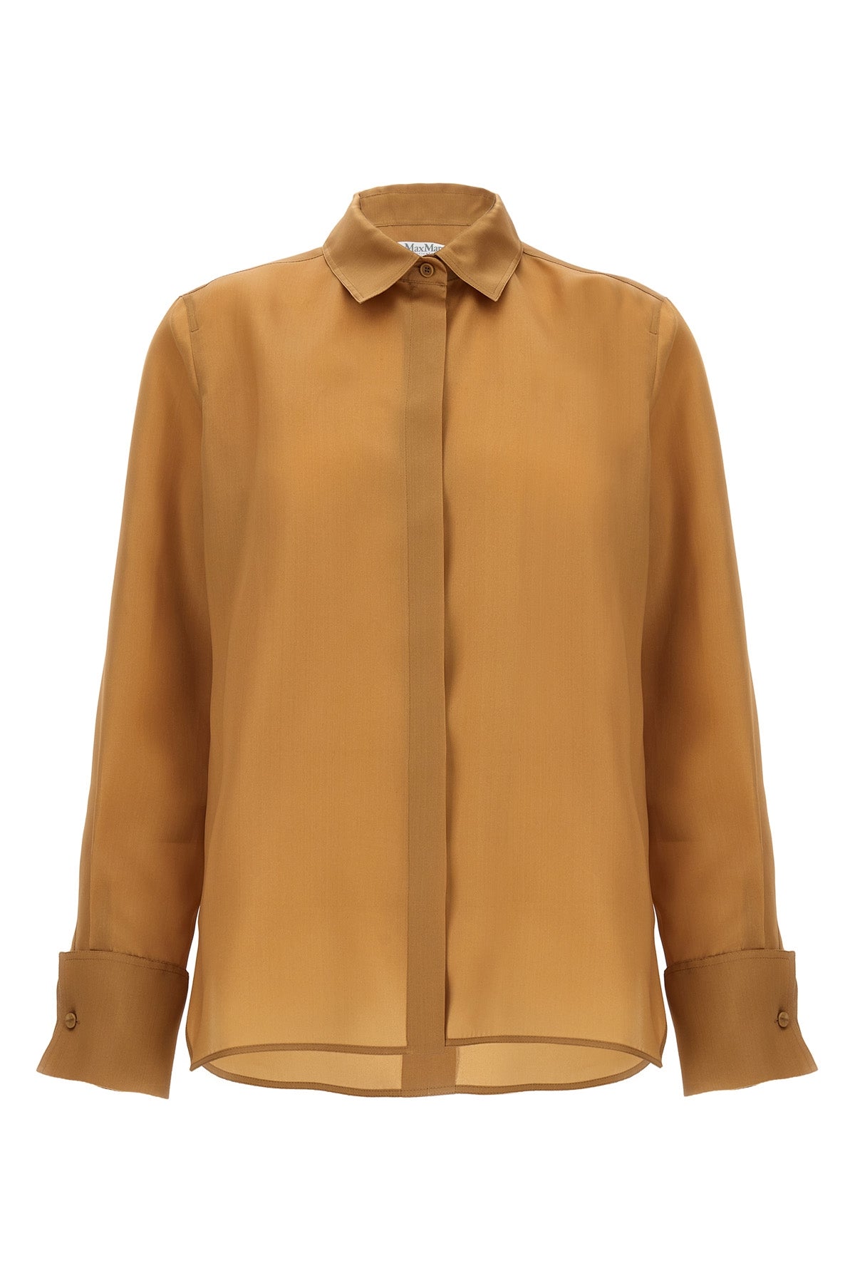 nola satin silk triple organza shirt