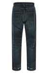 warkworth jeans in cotton denim aged by brushing the entire surface and washed