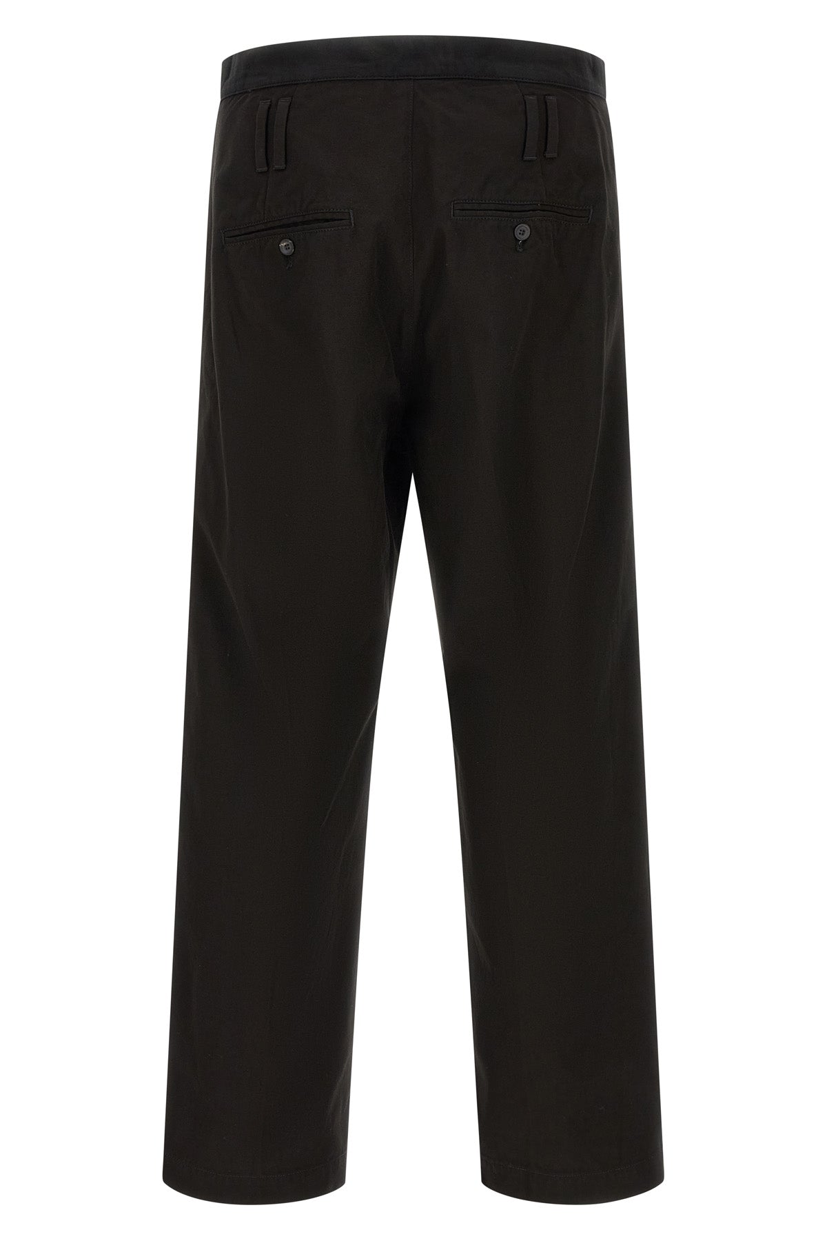 trireme structured cotton trousers