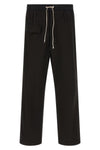 trireme structured cotton trousers