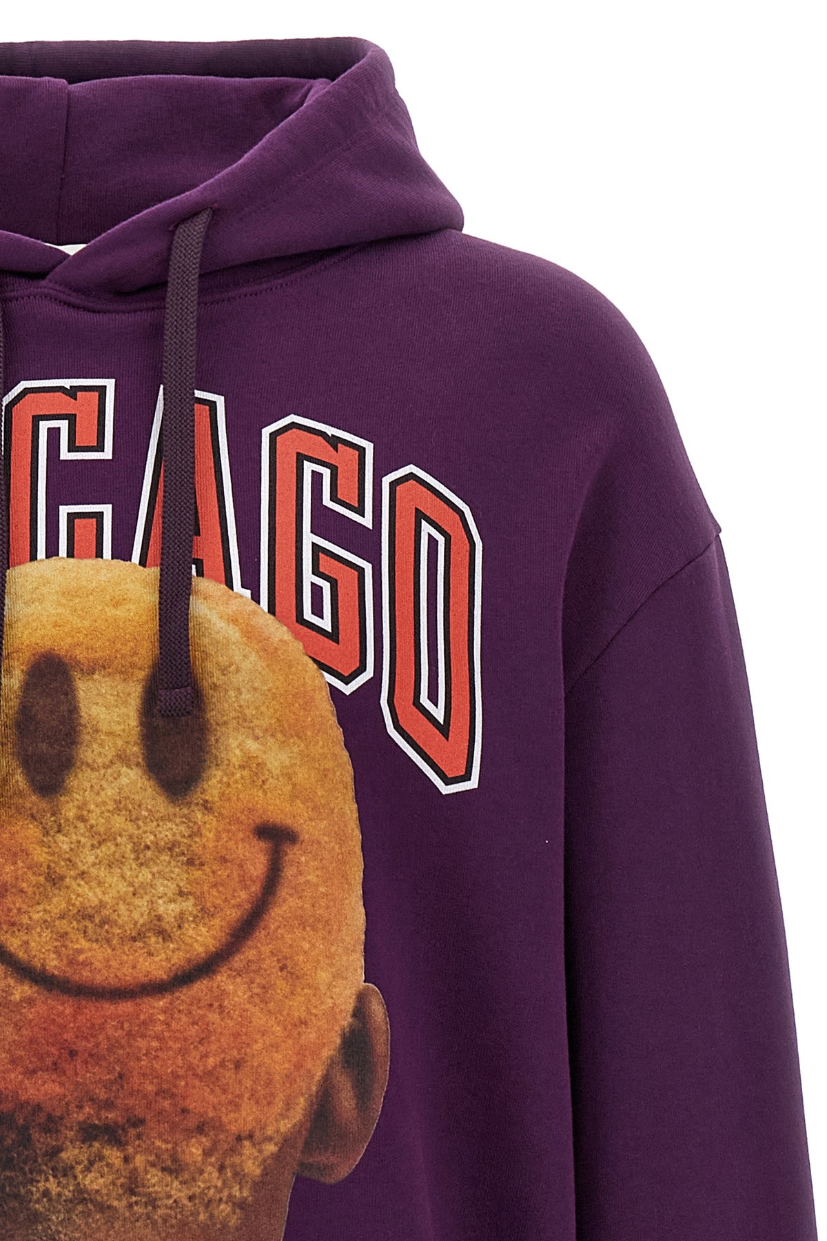 chicago - smile gauze cotton hoodie
