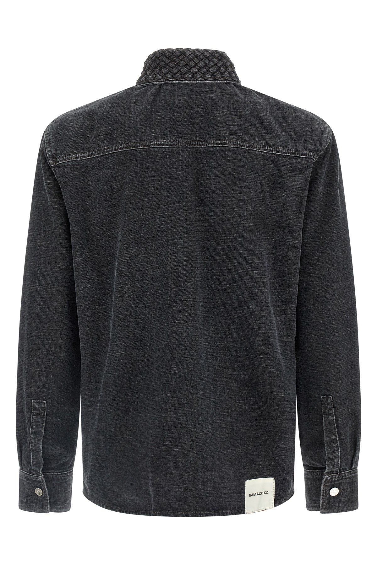 gervis braided denim shirt