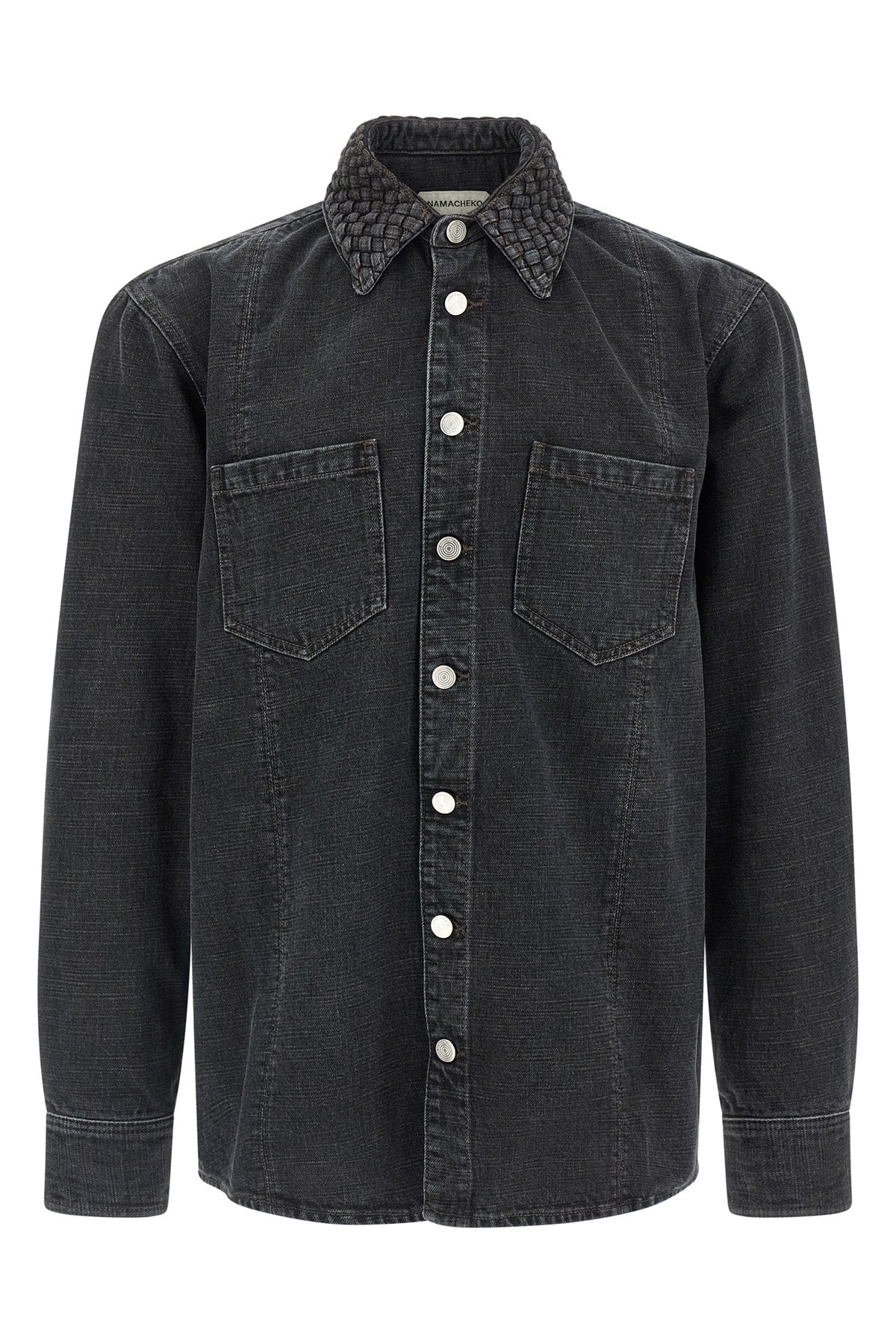 gervis braided denim shirt