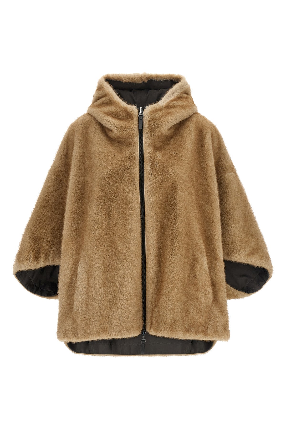 the lou andrea reversible cape redefines the concept of outerwear through a vers