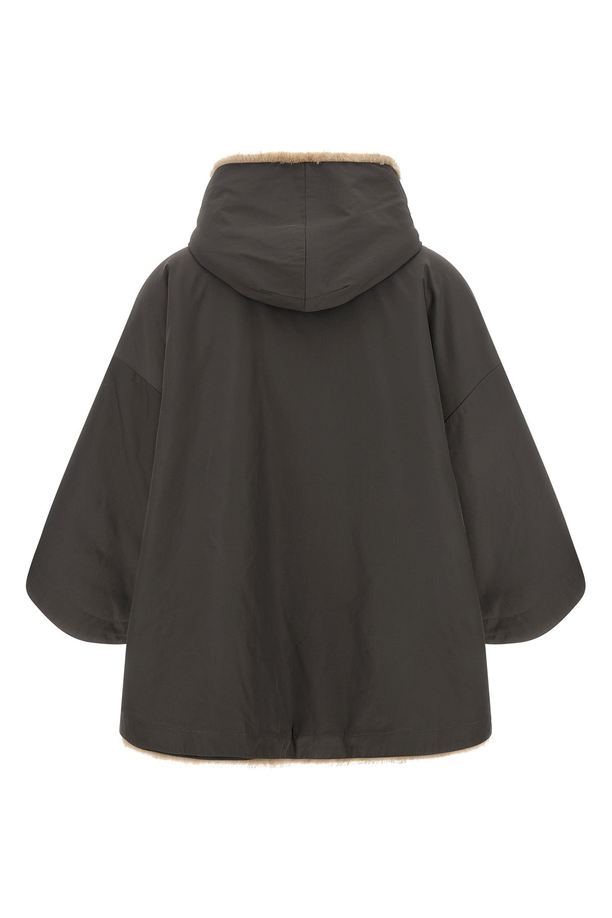 the lou andrea reversible cape redefines the concept of outerwear through a vers