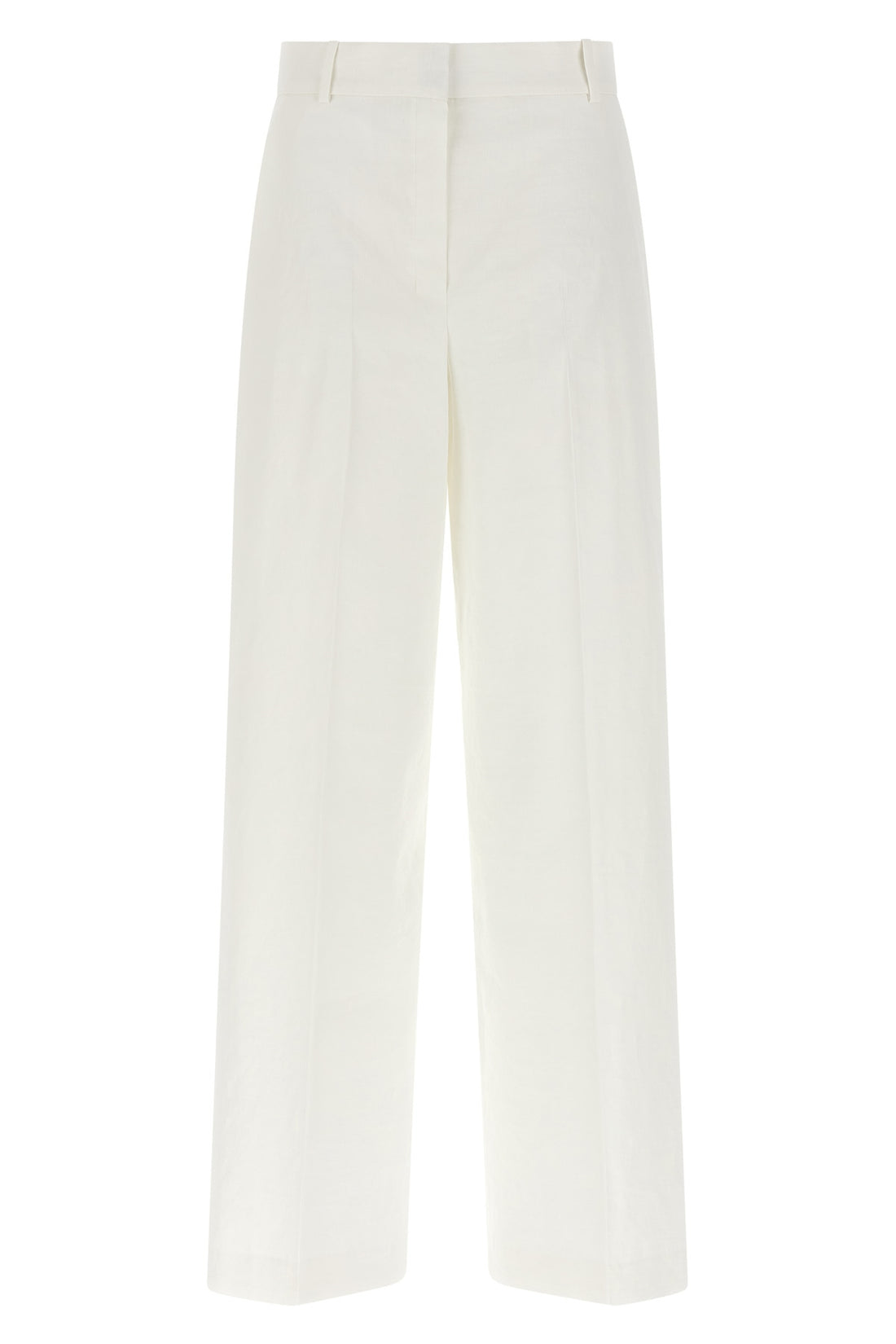 THEORY 6 hw casual pants in linen and viscose blend