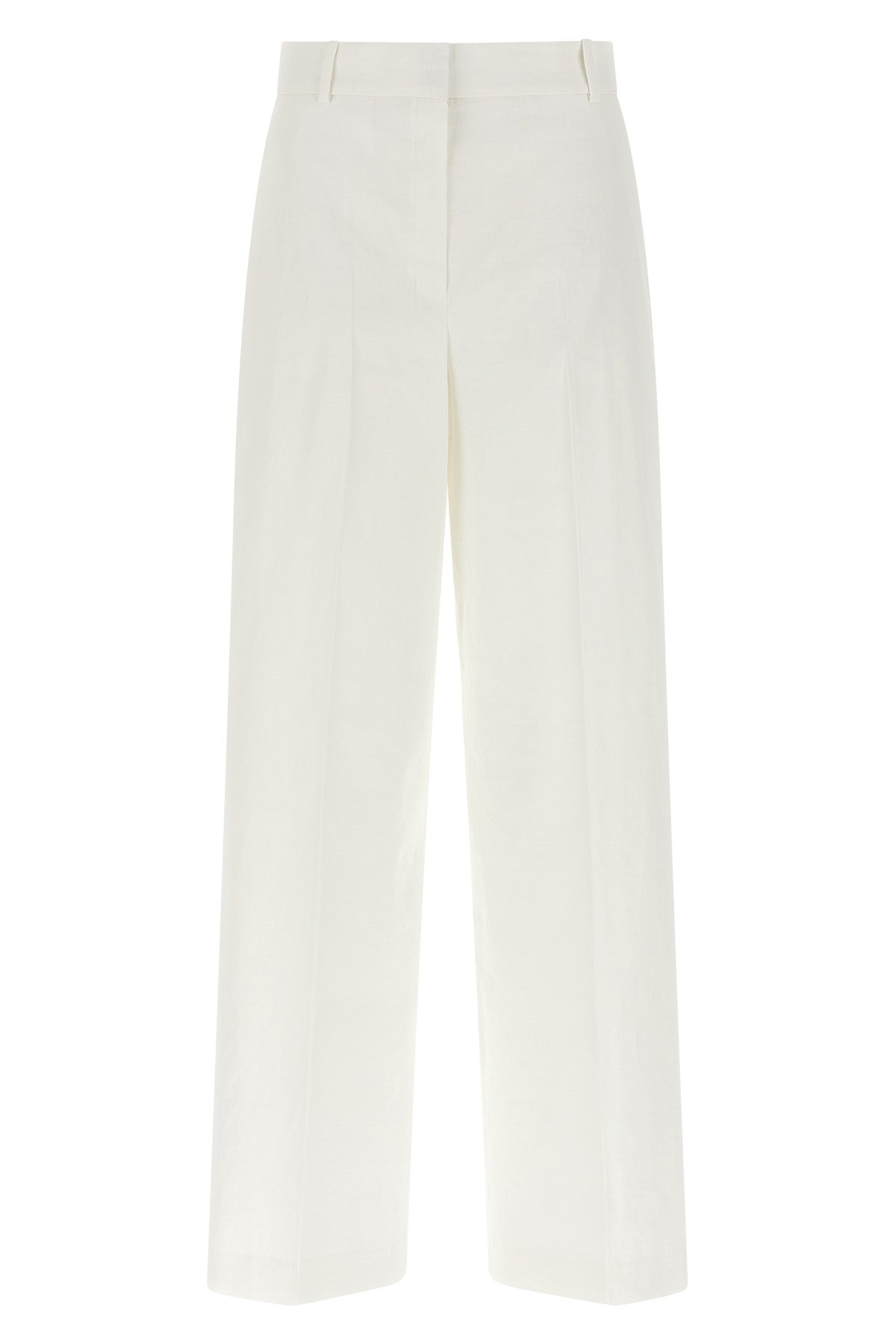 hw casual pants in linen and viscose blend