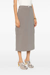 relaxed cargo acetate skirt