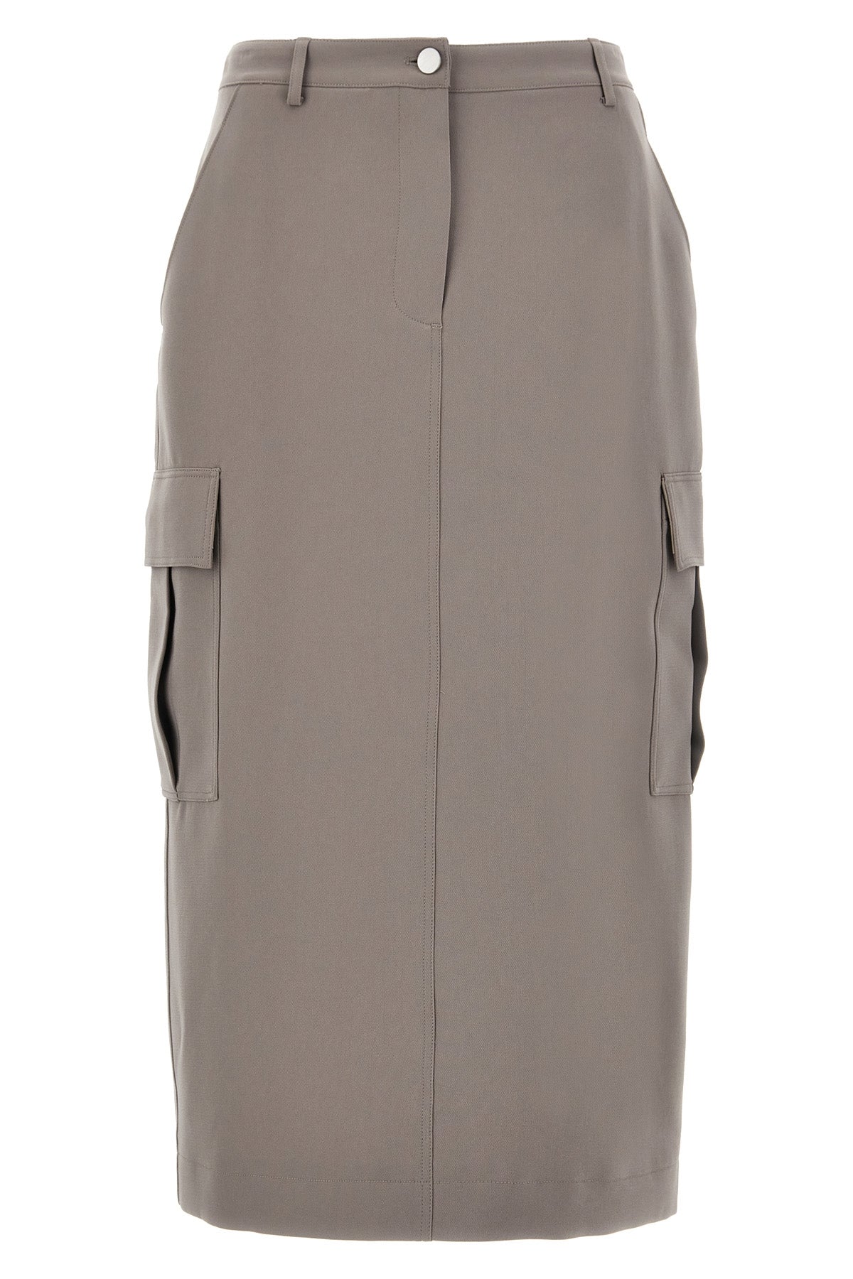relaxed cargo acetate skirt