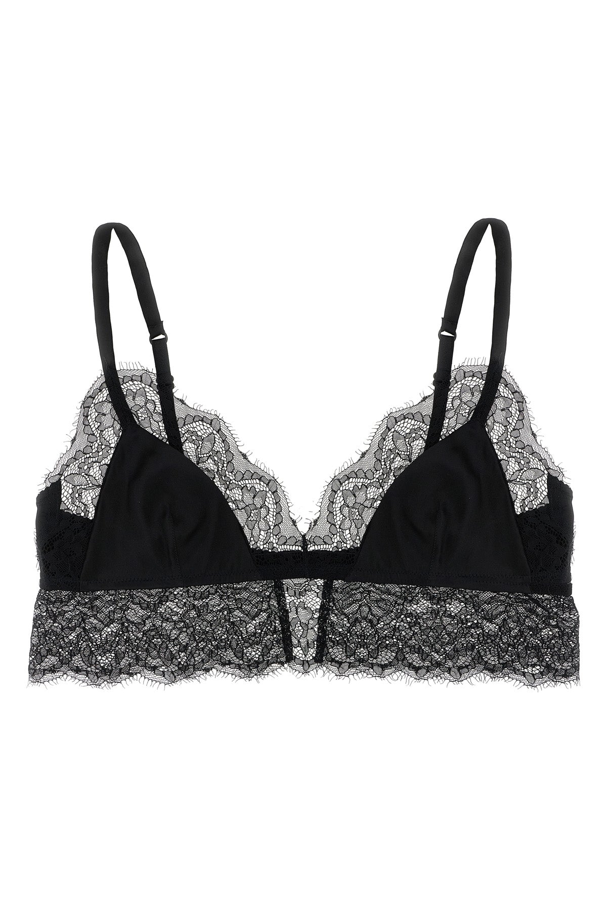satin and lace bra