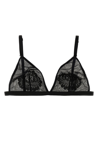 lace and tulle bra