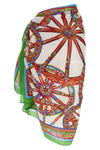 carretto print cotton batista skirt