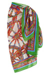 carretto print cotton batista skirt