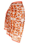 maiolica print cotton batista skirt