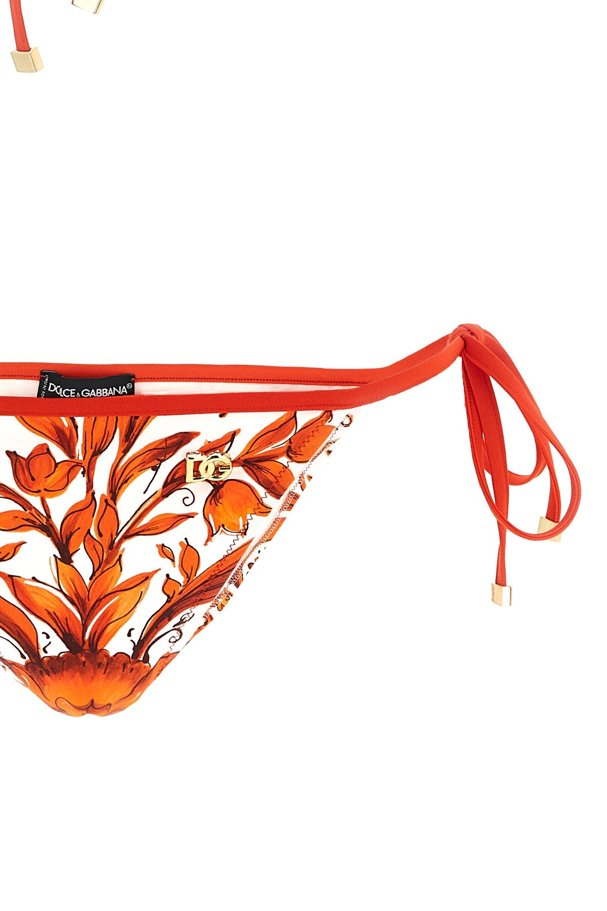 maiolica print stretch fabric bikini