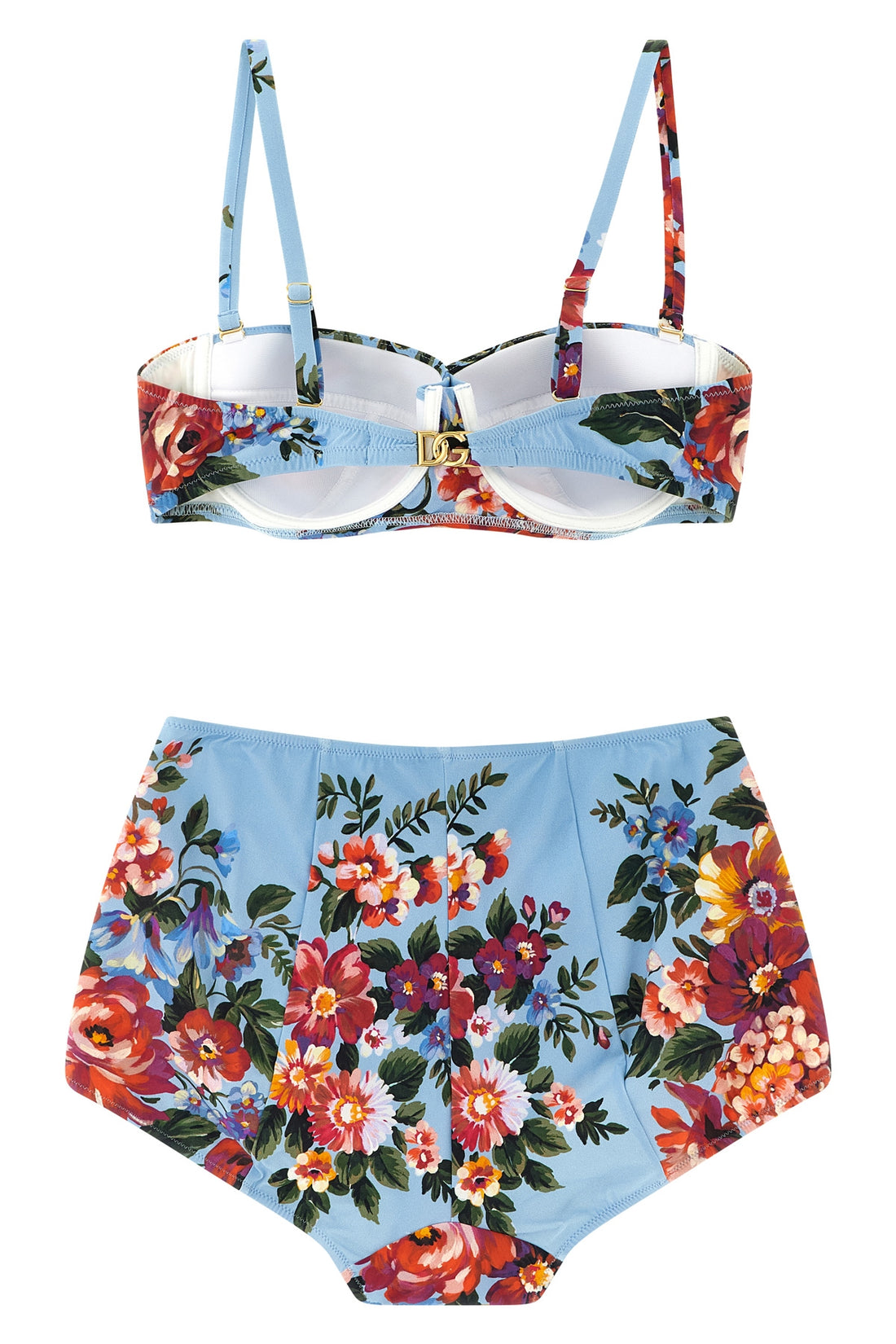 DOLCE &amp; GABBANA 1 re-edition 2000 all-over flower print lycra bikini