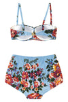 re-edition 2000 all-over flower print lycra bikini