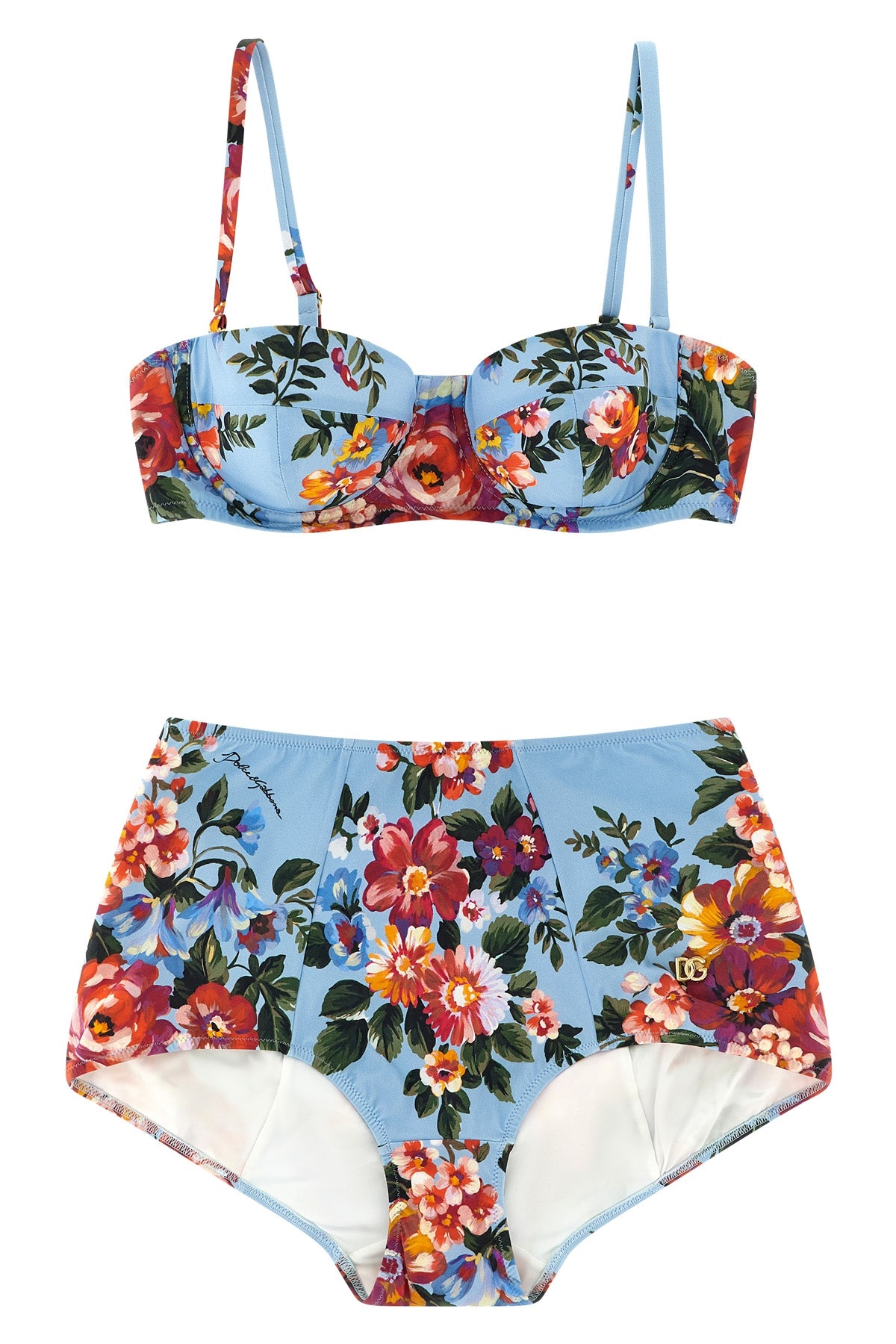 re-edition 2000 all-over flower print lycra bikini