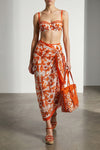 maiolica print stretch fabric bikini