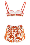 maiolica print stretch fabric bikini
