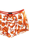 maiolica print stretch fabric bikini